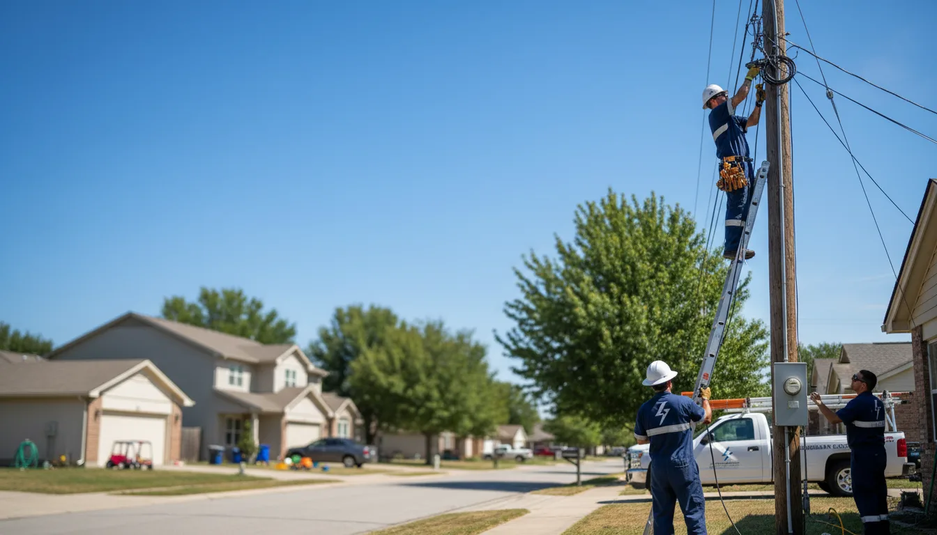 Residential electrician providing installation services in Pender, NE